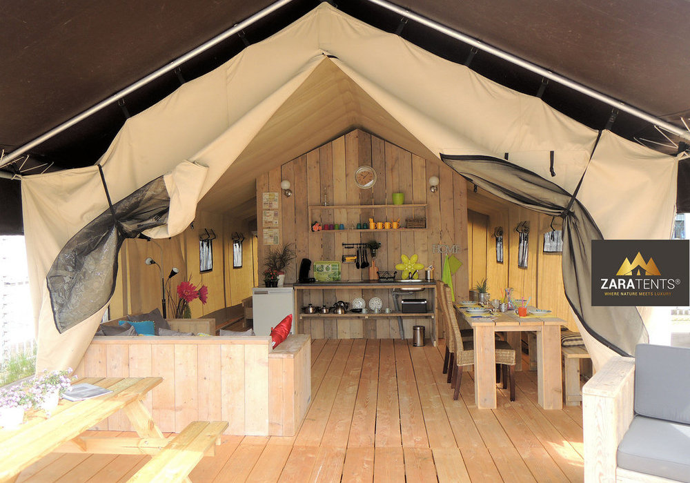 Safarizelt XL mit Polyvalk mieten