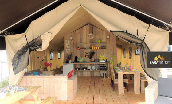 Safarizelt XL mit Polyvalk mieten