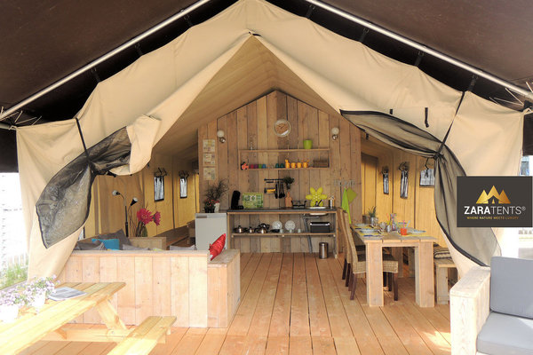 Safari-Zelt mit boot mieten in Holland